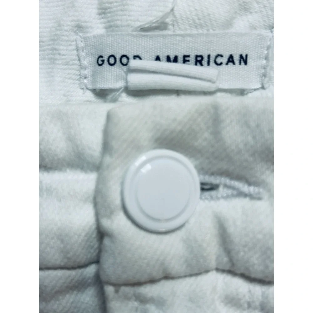 Good American Size 6/28 Raw Hem - Mid Rise - White - Jeans - Ankle (27